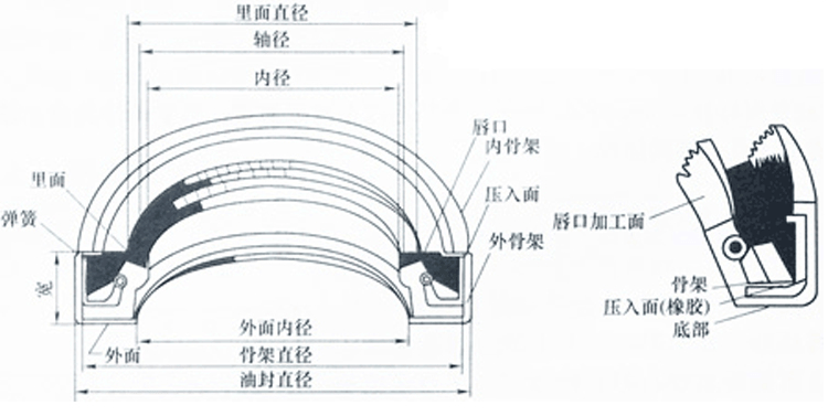 骨架油封的三种形式